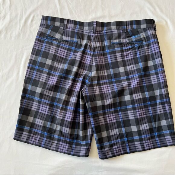 Nike NWT golf tour performance dri fit plaid shorts men size 40 standard fit - Picture 2 of 5